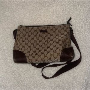 Gucci monogram messenger bag